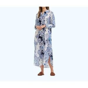 NEW ONESEASON long gilli dress in blue